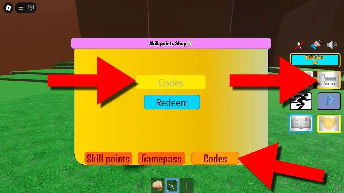 How to redeem codes in Every Second Add 1 Skill Point