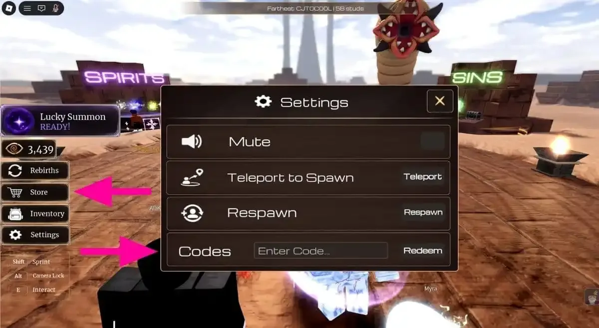 How to redeem codes in Journey to the Watchtower