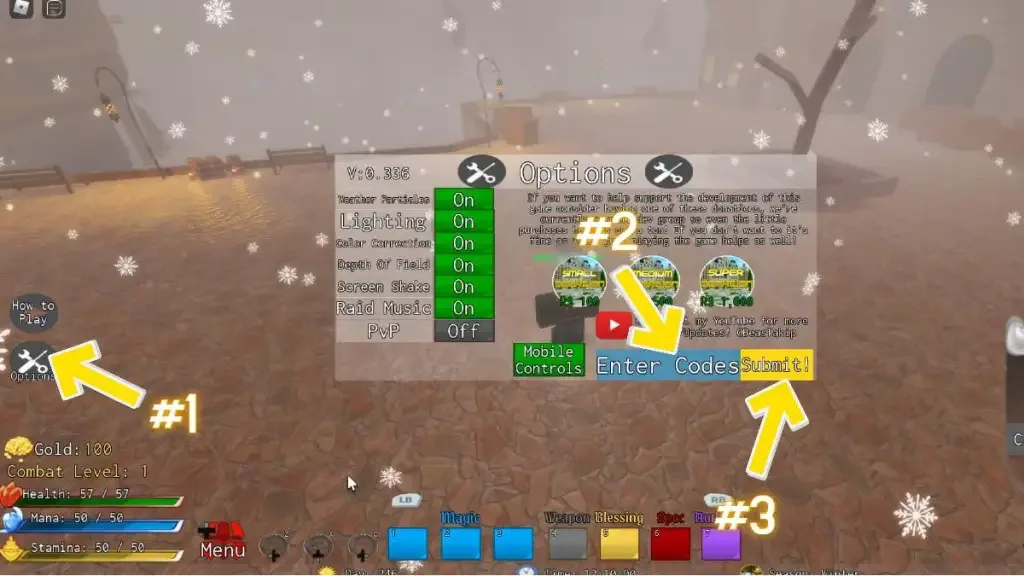 How to redeem codes in Legends ReWritten