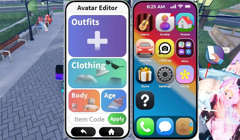 How to redeem codes in Life Together Outfit