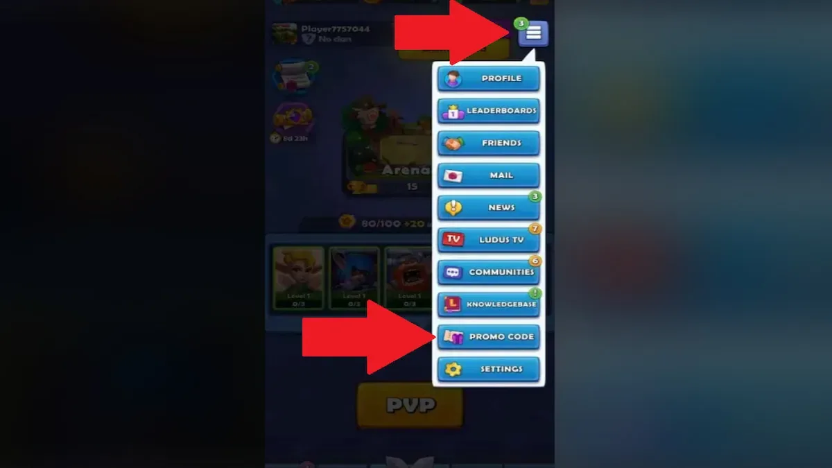 How to redeem codes in LUDUS