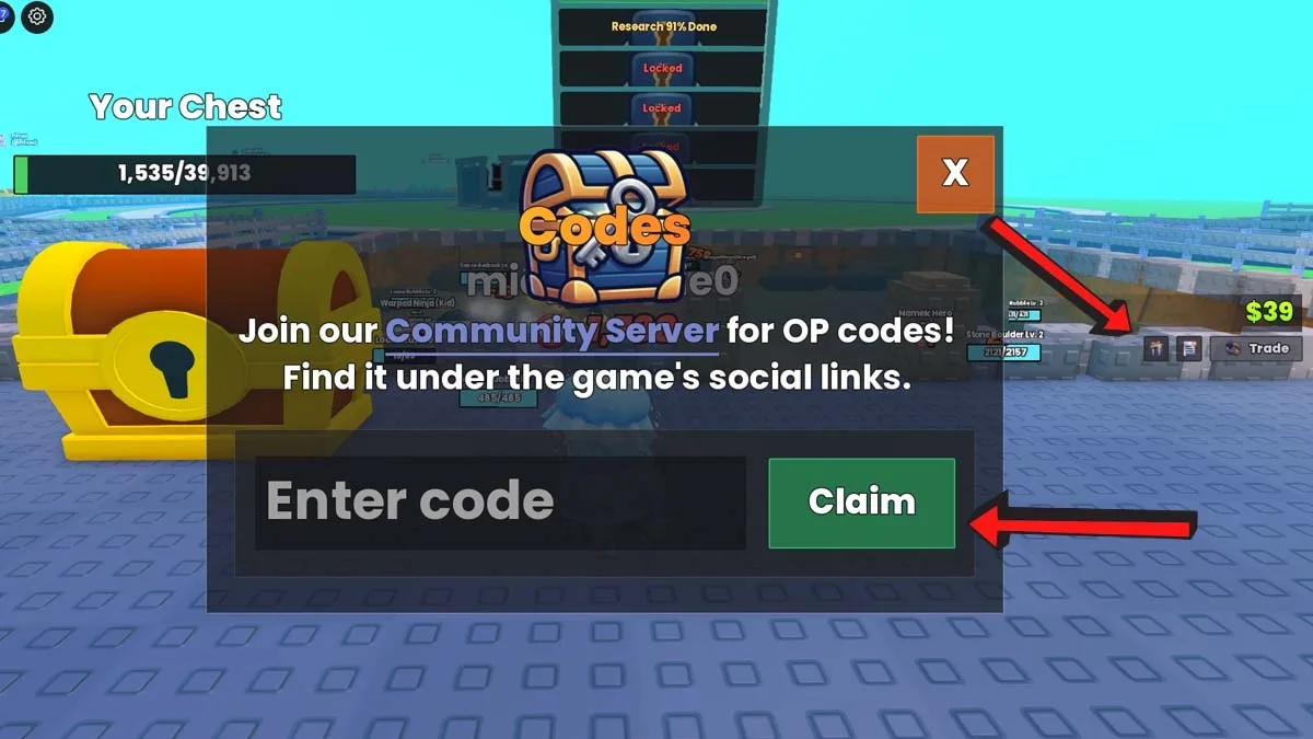 How to redeem codes in My Anime Mine
