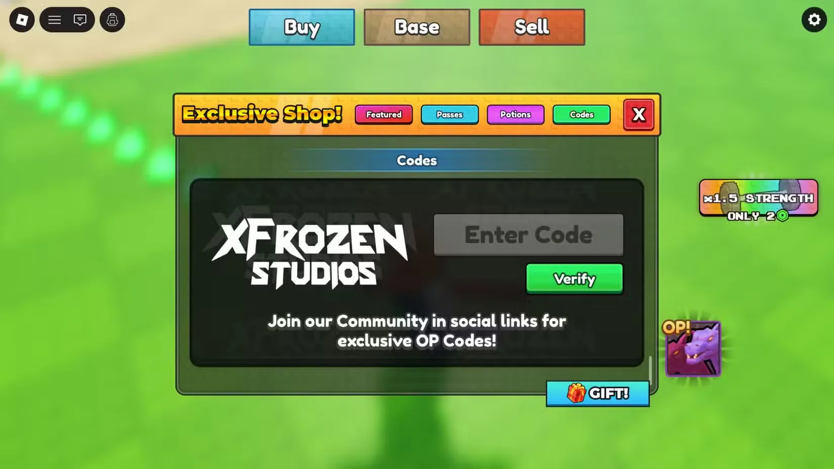 How to redeem codes in Open Sea For Animals
