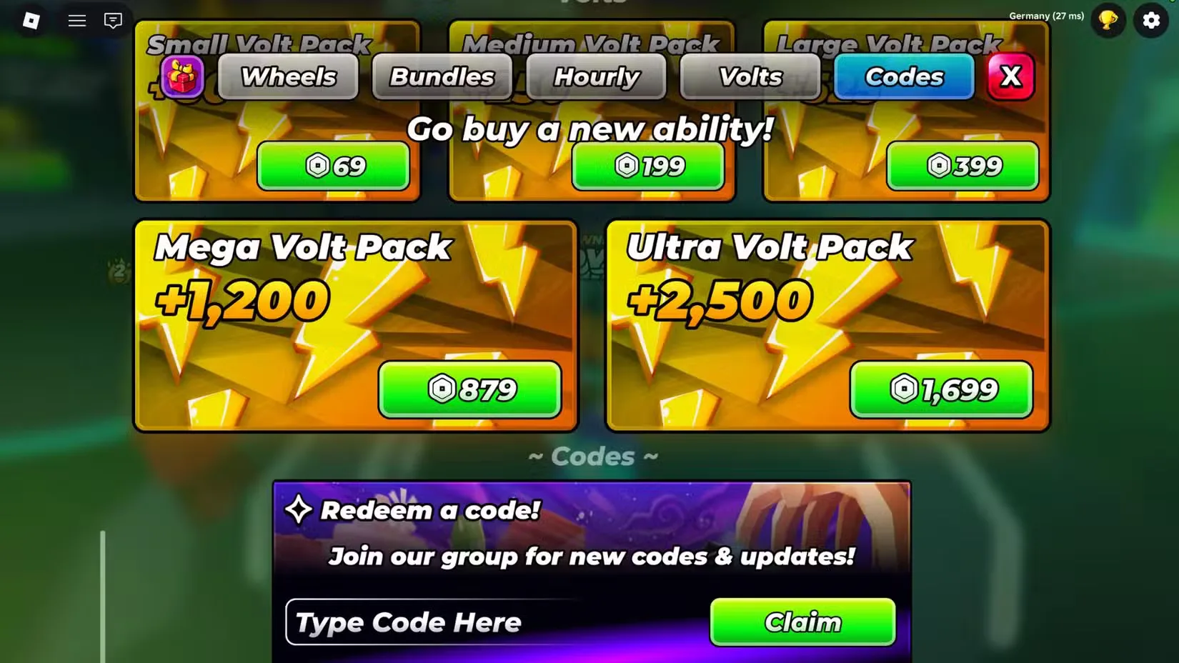 How to redeem codes in OVERTAKE