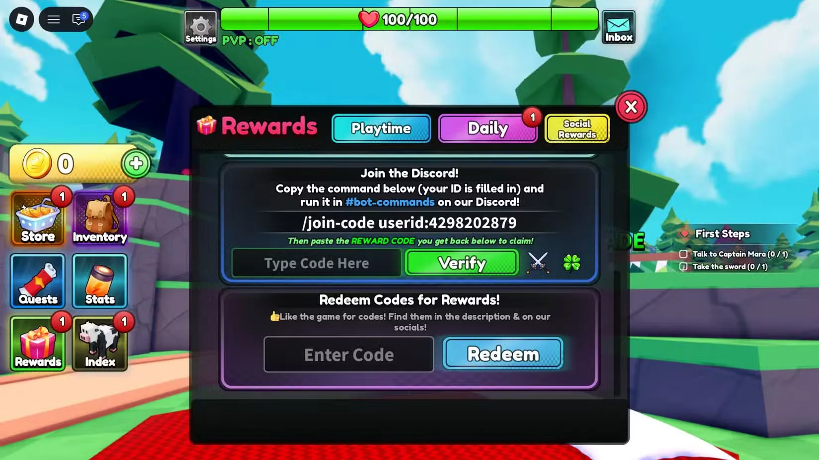 How to redeem codes in Poly Loot