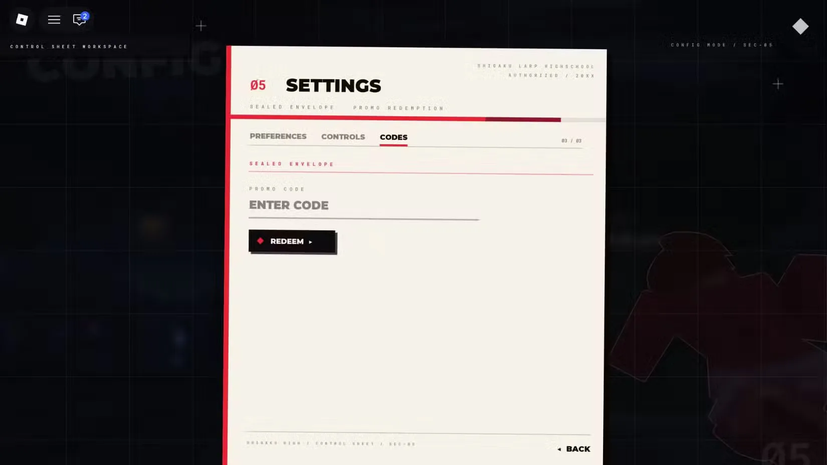 How to redeem codes in Shigaku