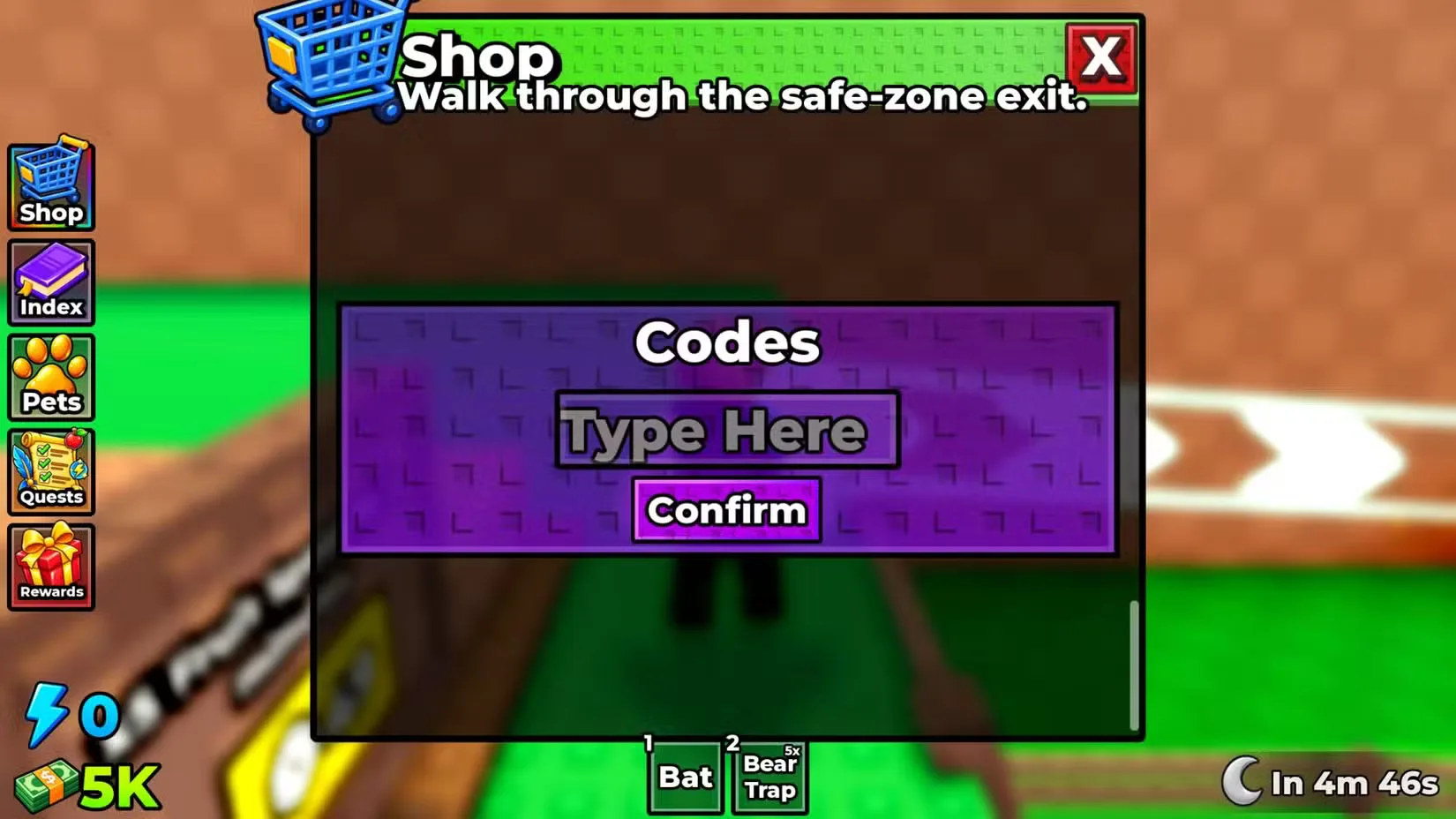How to redeem codes in Steal A Tree