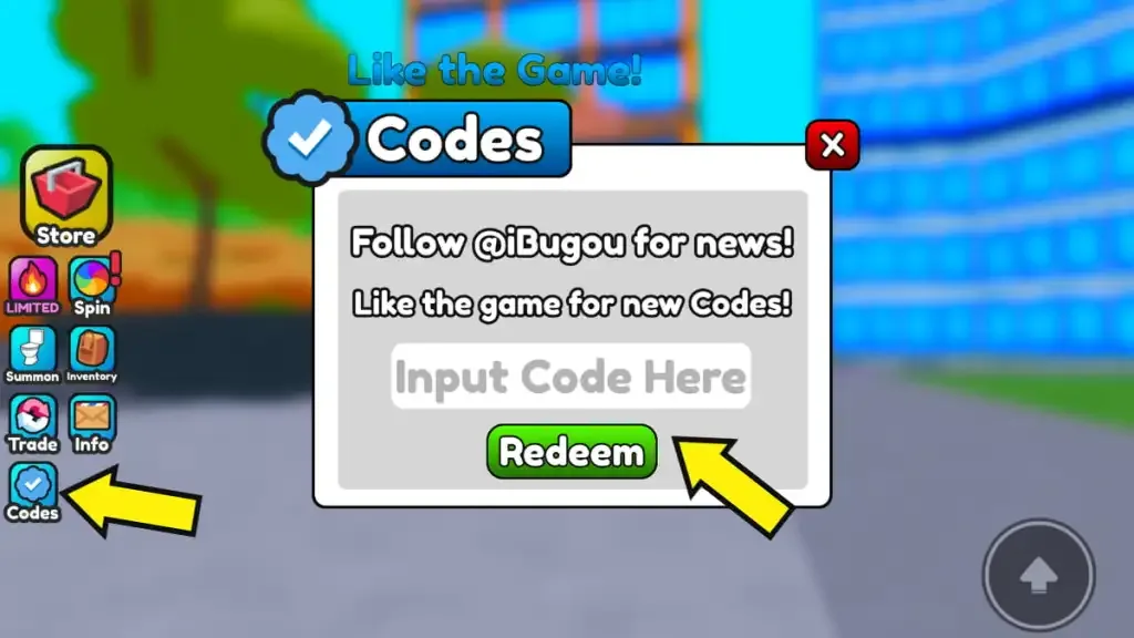 How to redeem codes in Toilet Verse Tower Defense (TVTD)