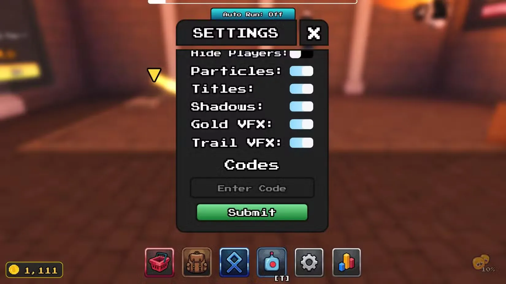How to redeem codes in Tower Incremental