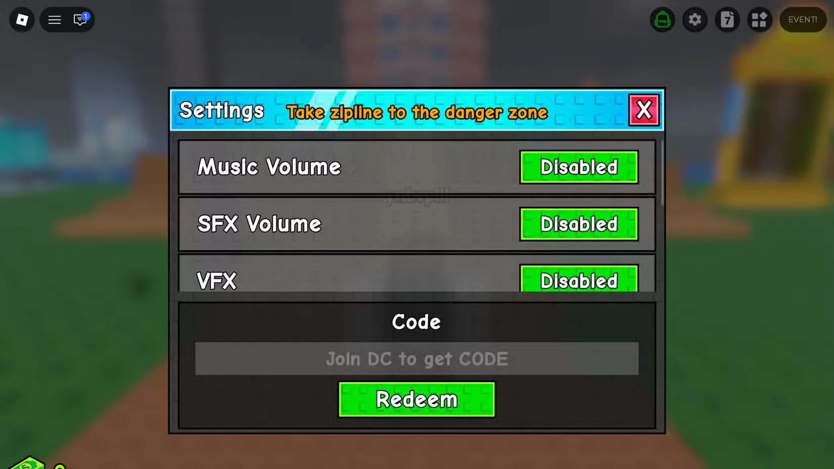 How to redeem codes in Zipwire to Save Baddies