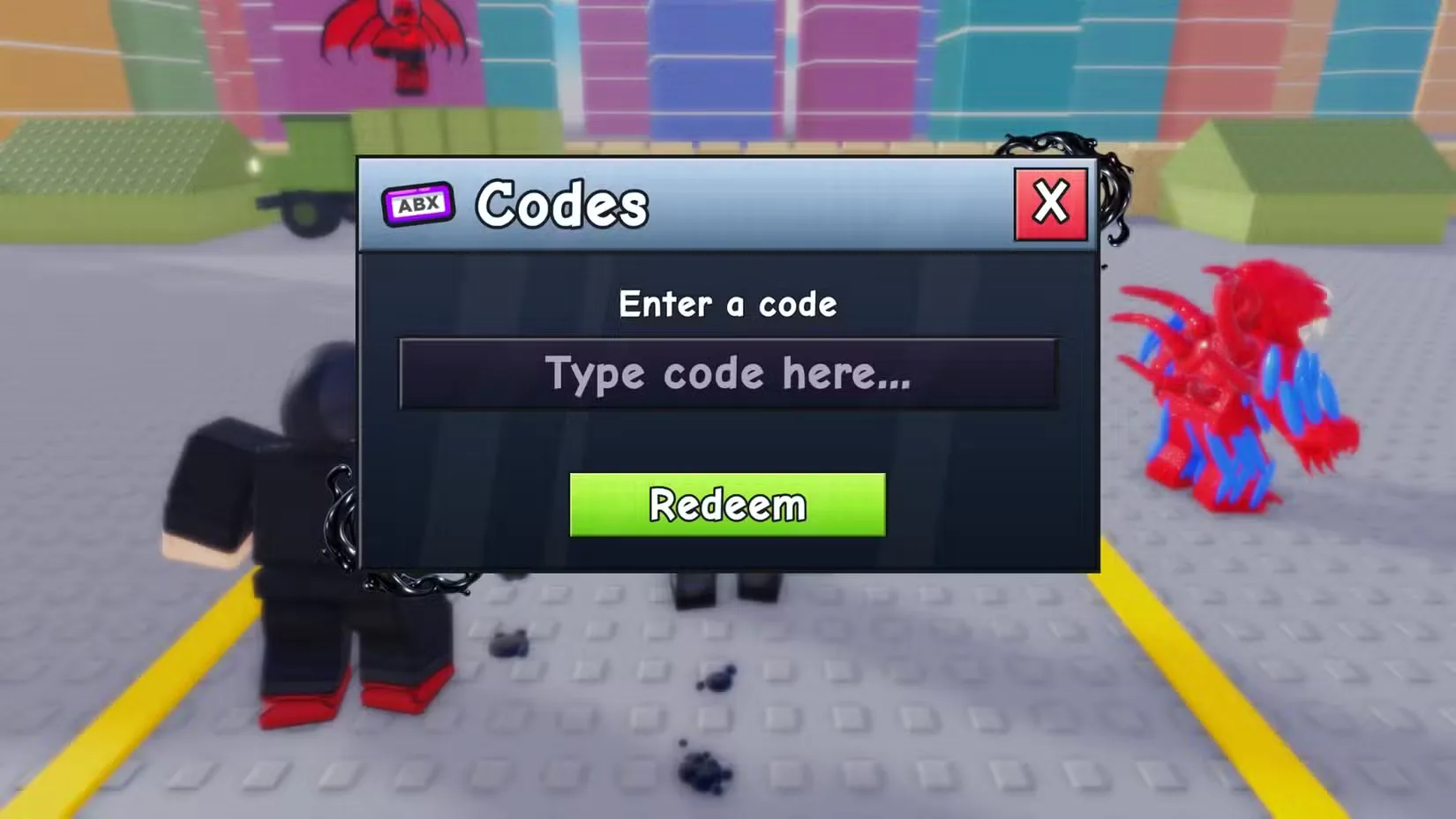 How to redeem codes in +1 Venom Evolution