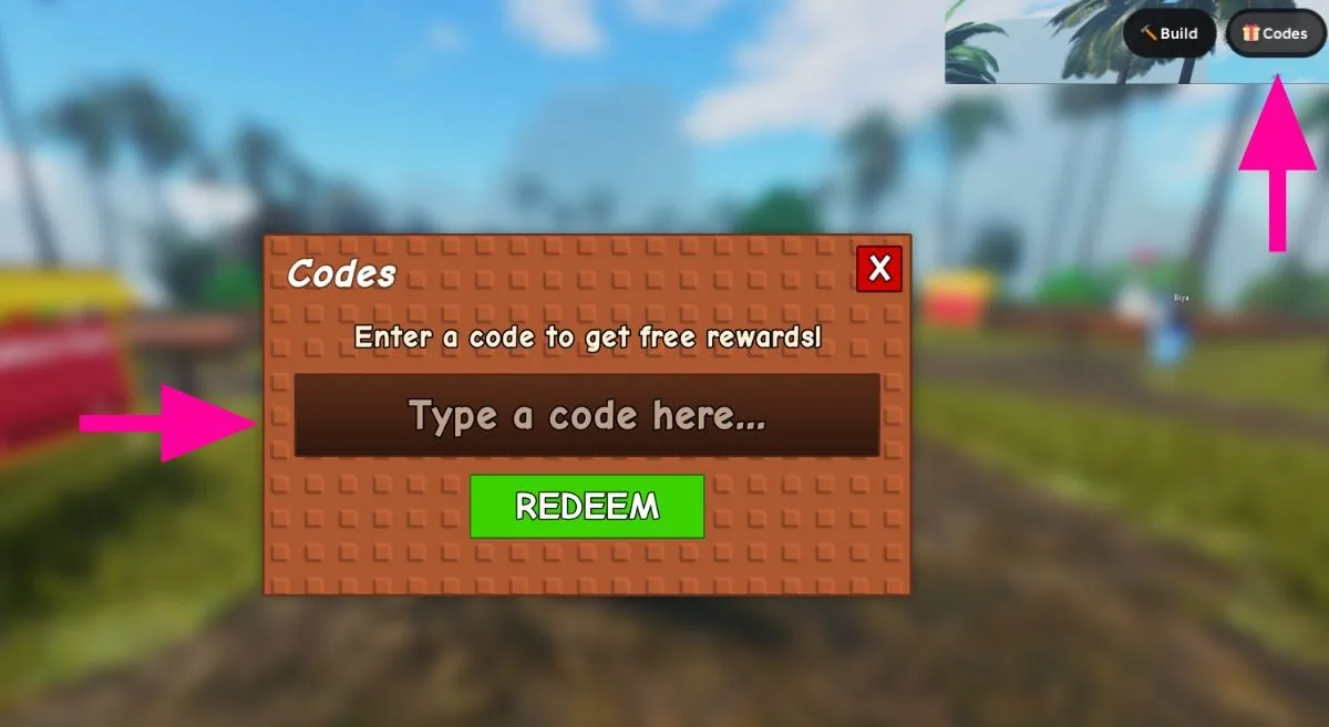 How to redeem codes in Bahay Kubo Garden