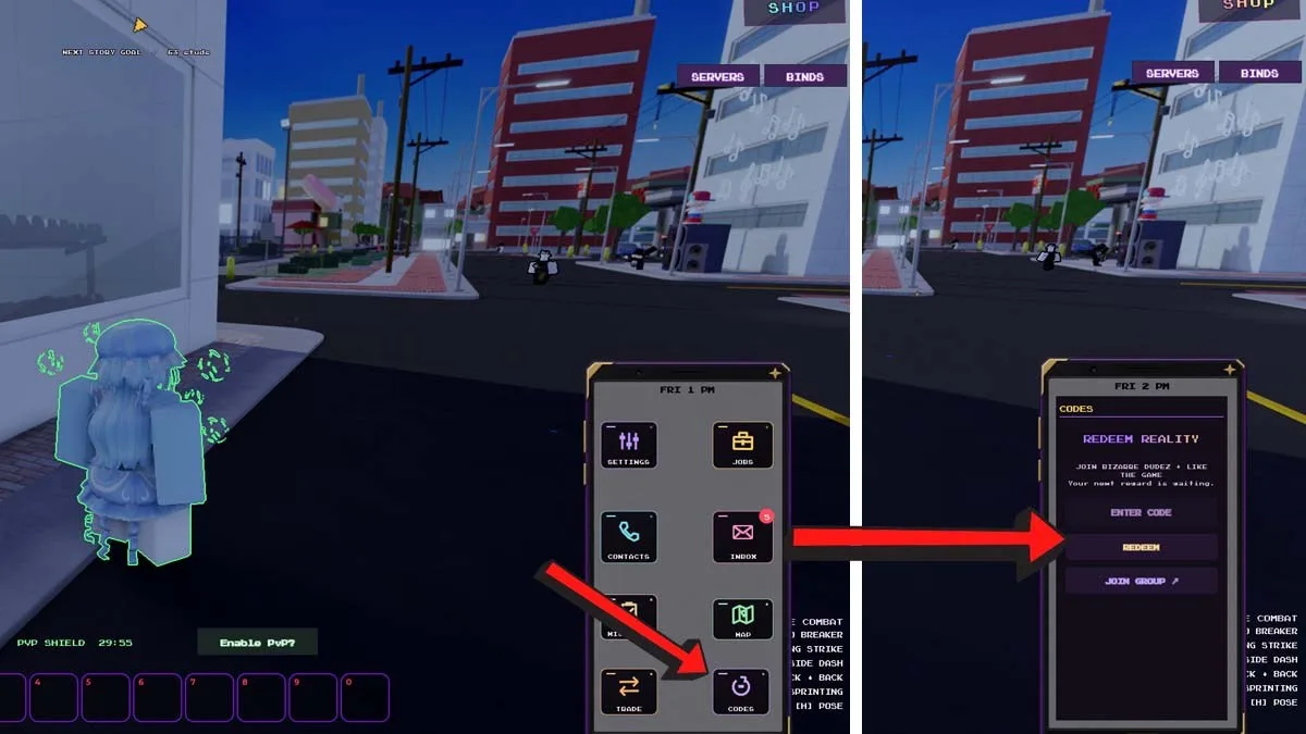 How to redeem codes in Bizarre