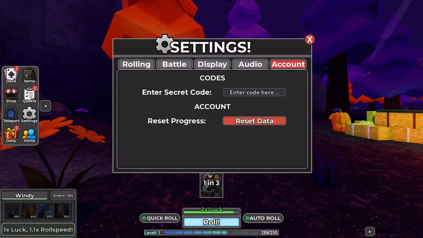 How to redeem codes in Card Battles Prestige