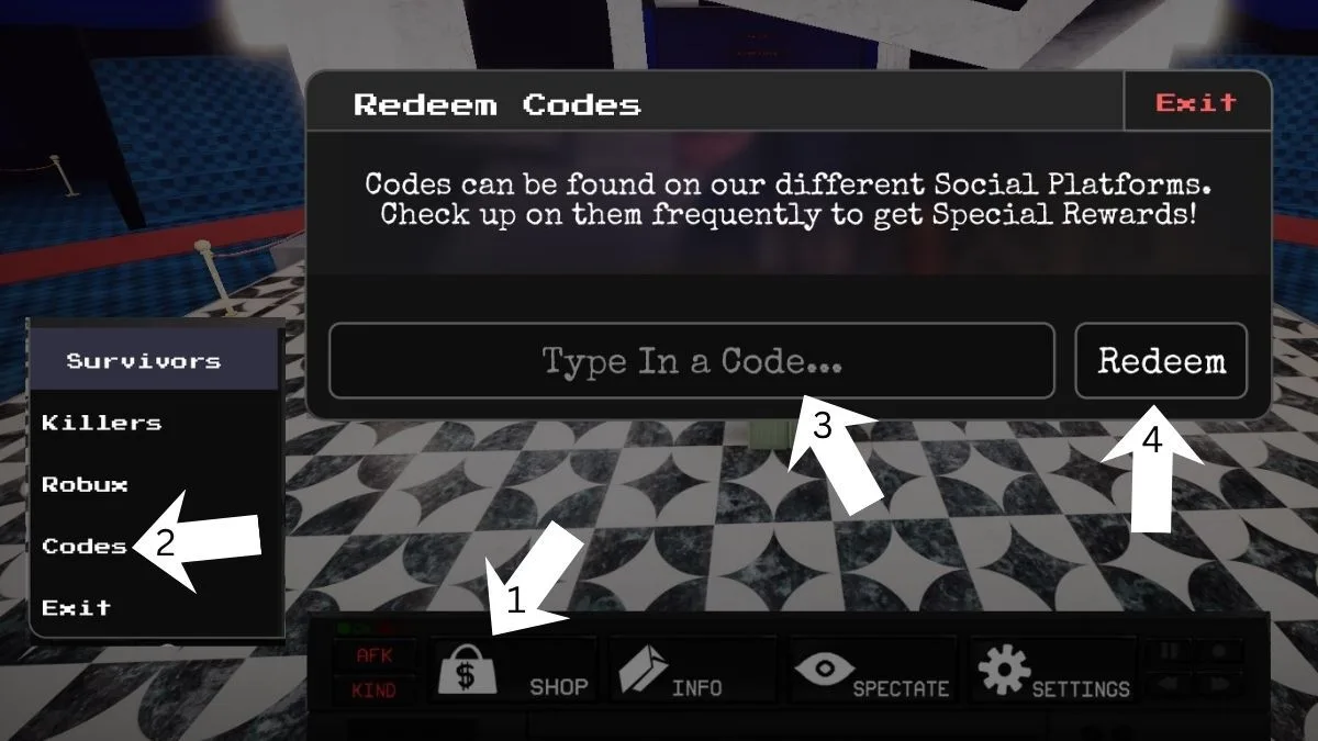 How to redeem codes in Curtain Call