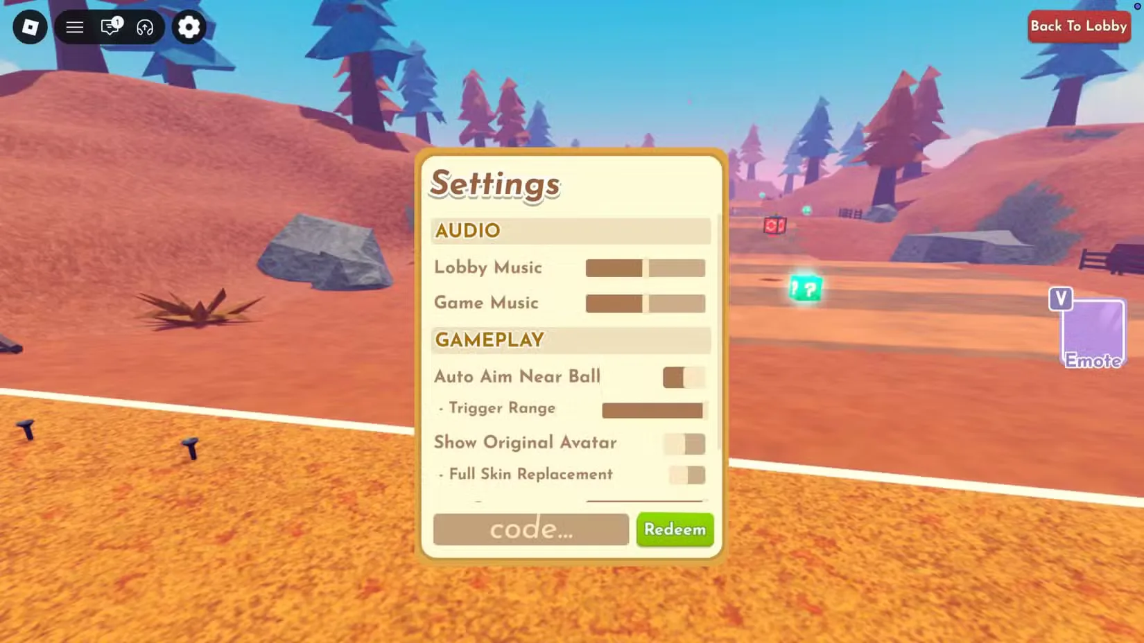 How to redeem codes in Deadly Golf