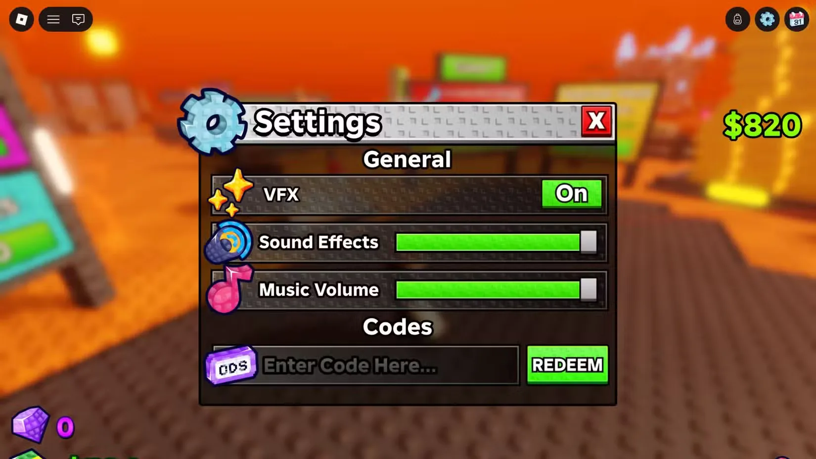 How to redeem codes in Destroy a Vault