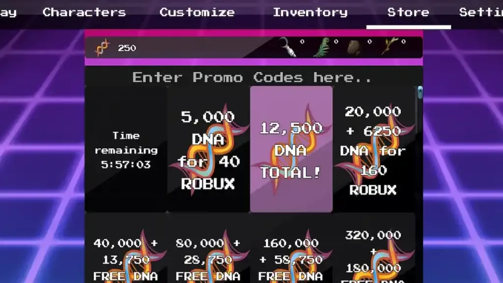 How to redeem codes in Dinosaur Arcade