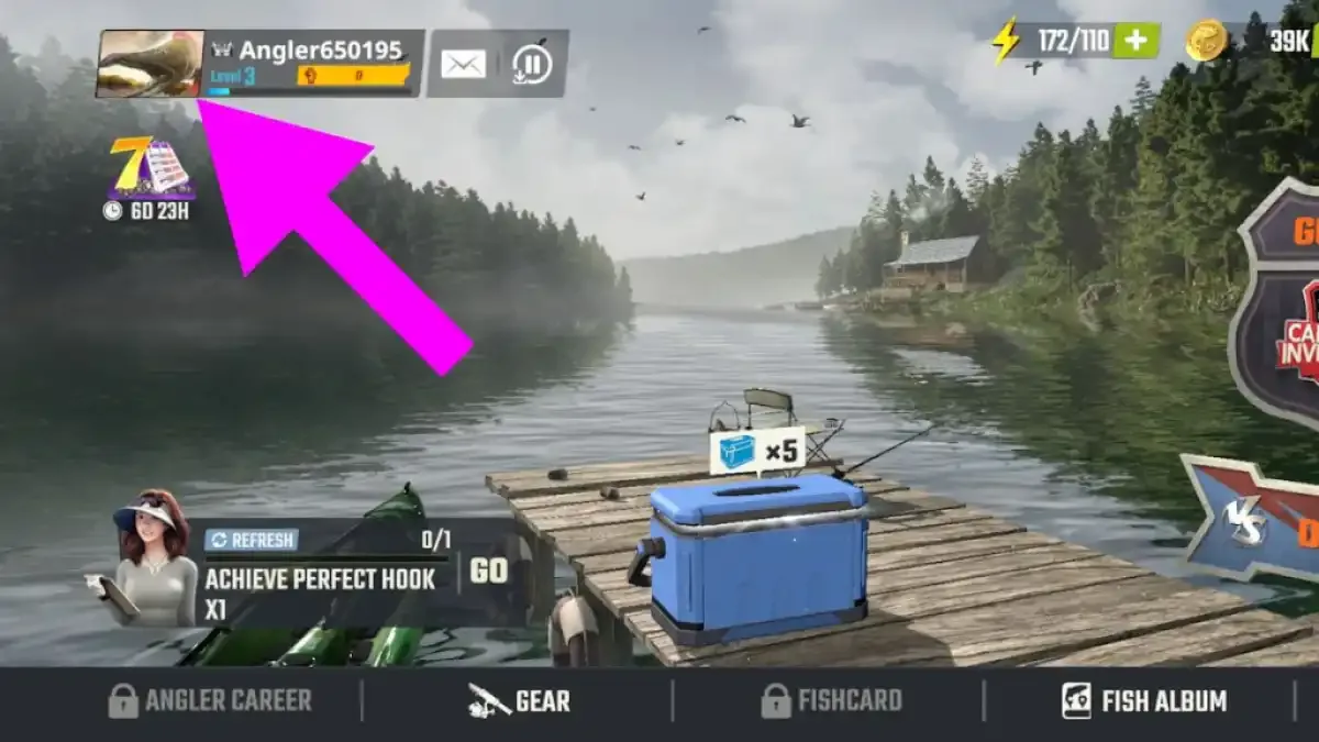 How to redeem codes in Fishing Master Gift