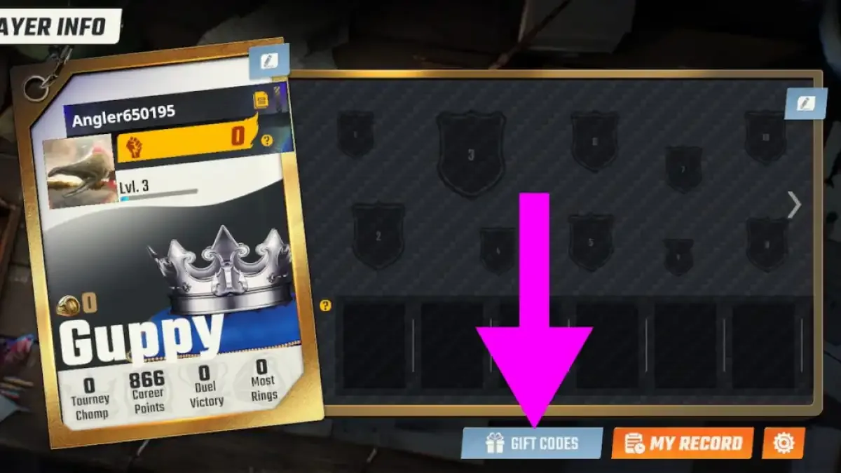 How to redeem codes in Fishing Master Gift