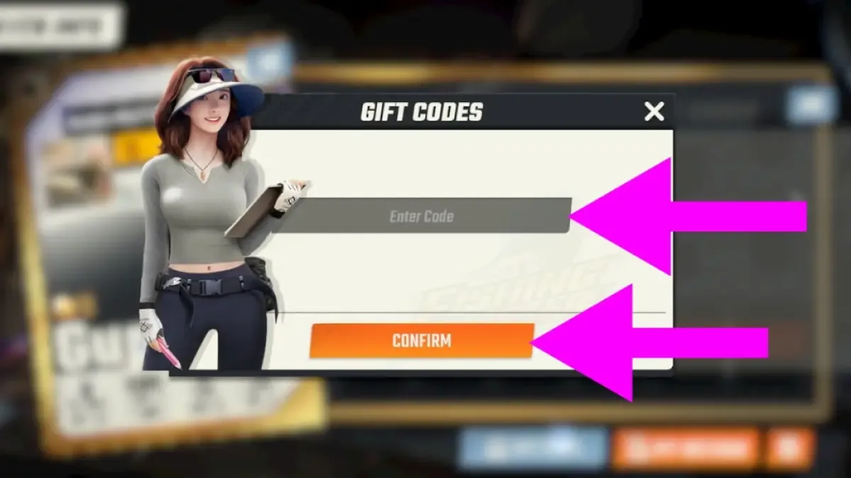 How to redeem codes in Fishing Master Gift