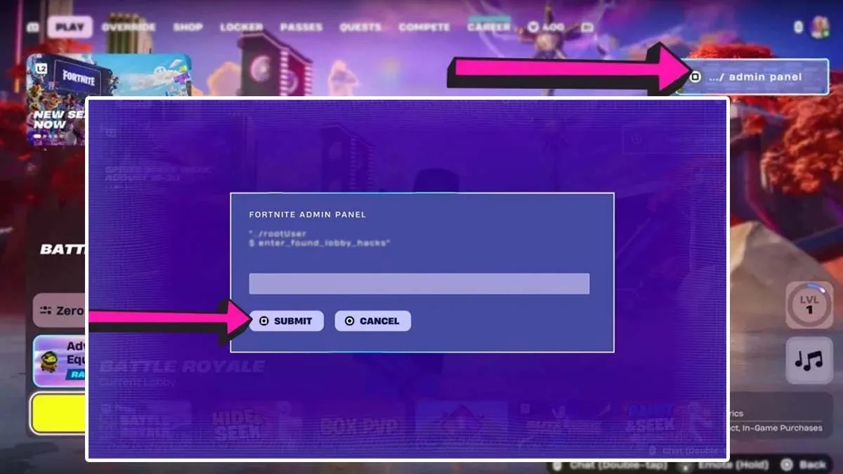 How to redeem codes in Fortnitemares