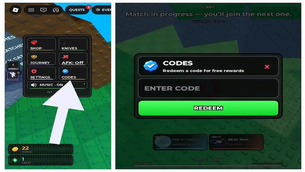 How to redeem codes in Huss Valley