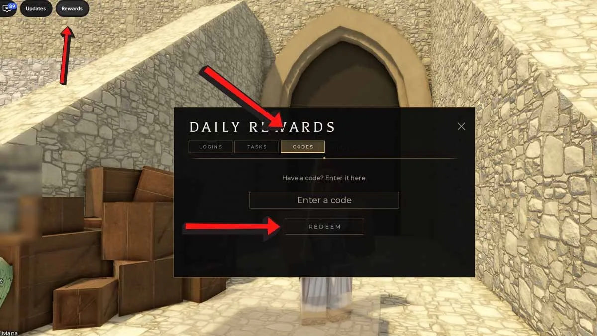 How to redeem codes in Life in Olympus