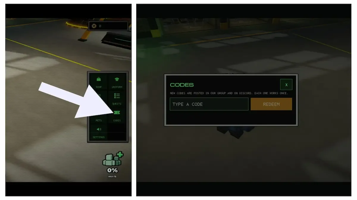 How to redeem codes in Machine Party