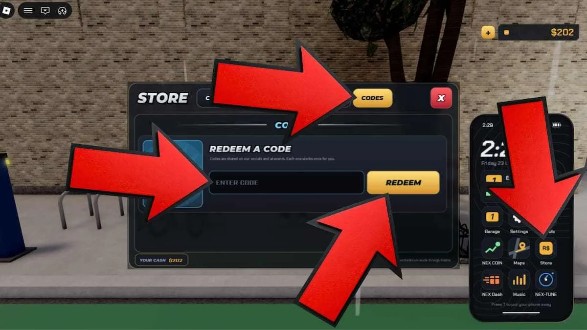 How to redeem codes in NexRide