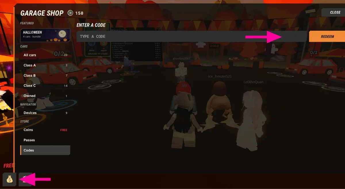 How to redeem codes in Rally Panic