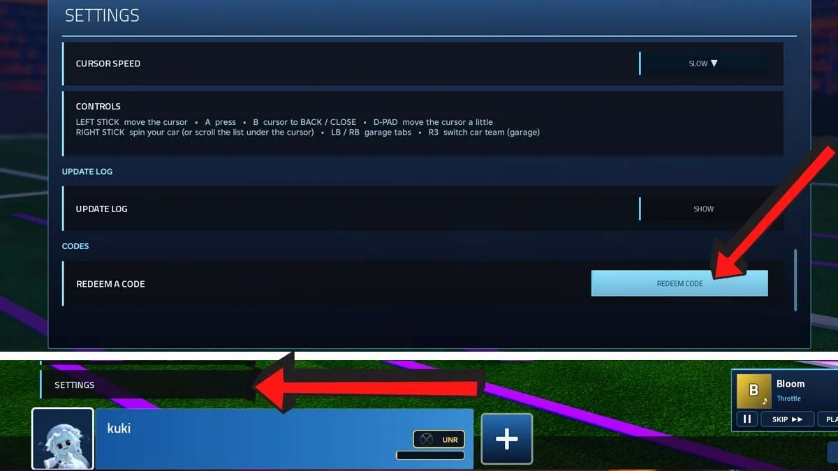 How to redeem codes in RL Crate Simulator