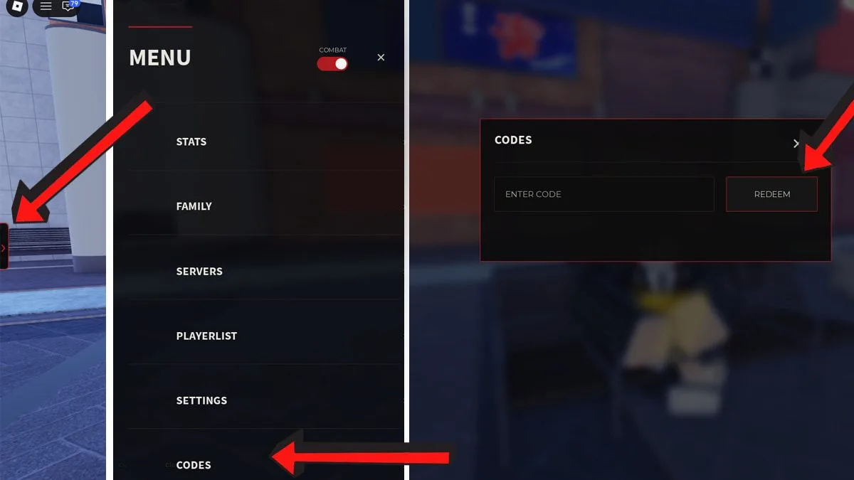 How to redeem codes in Roblox Gokudo