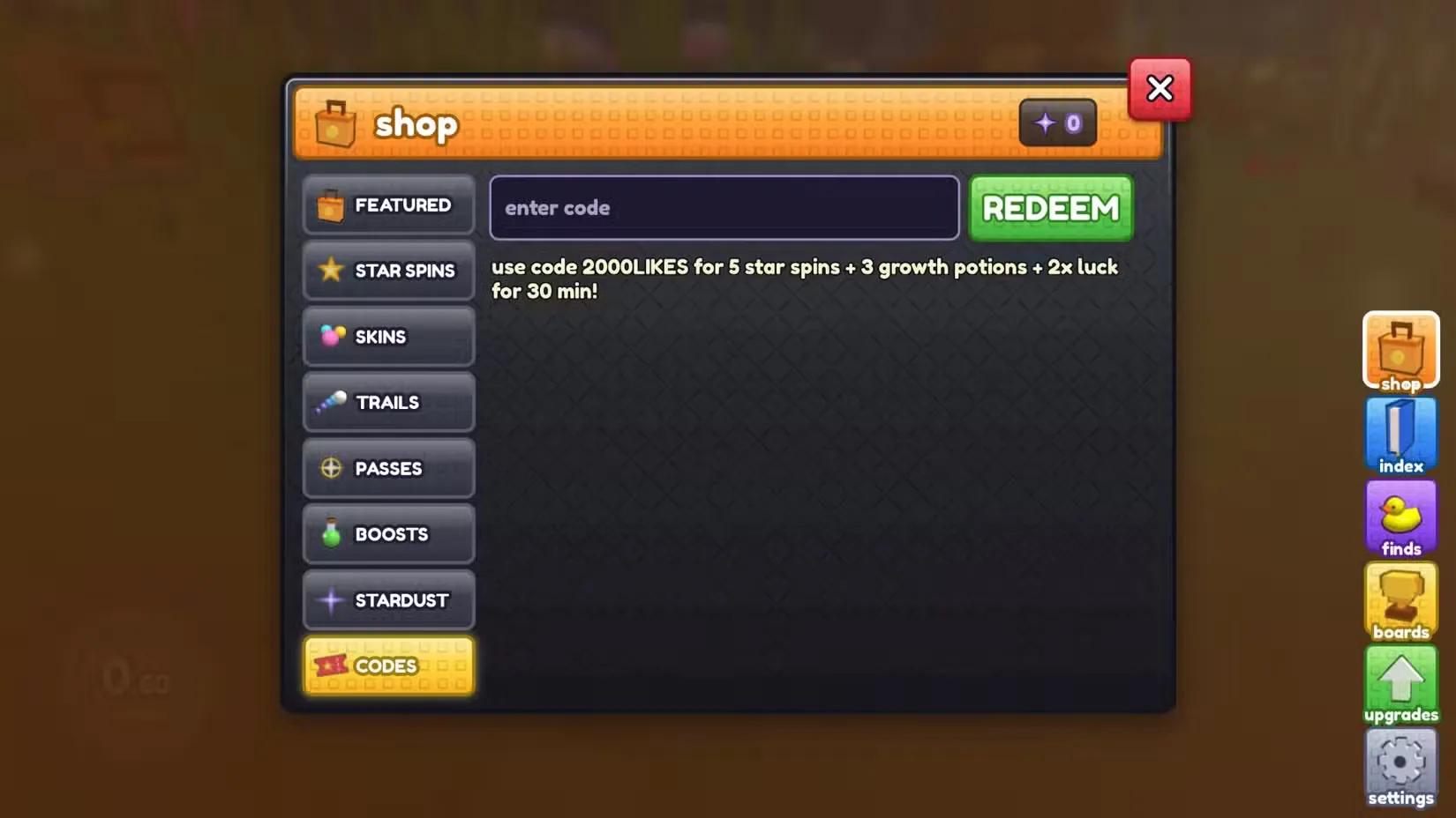 How to redeem codes in Roll the World