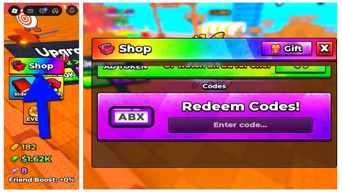 How to redeem codes in Shoot For Eggs