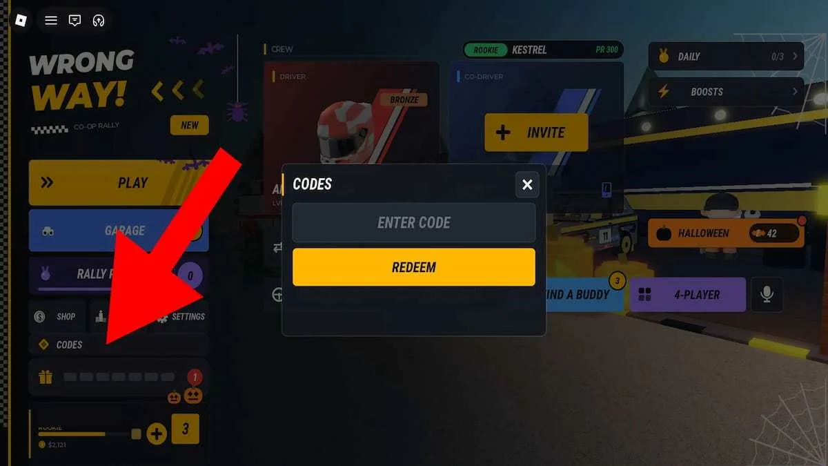 How to redeem codes in WRONG WAY